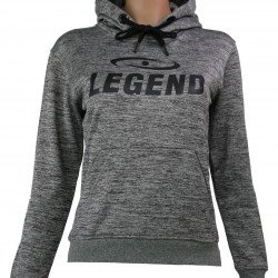 Joggingpak dames/heren met hoodie grijs - Maat: L