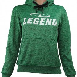Joggingpak dames/heren met hoodie groen - Maat: L