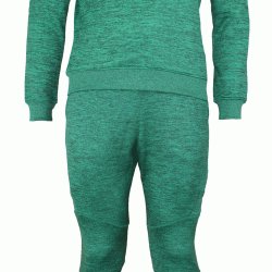 Joggingpak dames/heren met trui/sweater Groen - Maat: L