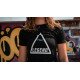 t-shirt zwart Legend triangle - Maat: XXS