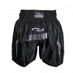Kickboks broekje legend lang model zilver - Maat: L