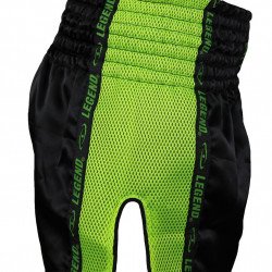 Kickboks broekje neon groen mesh Legend Trendy  - Maat: XS