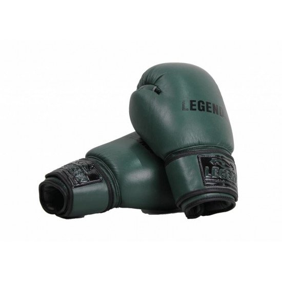 bokshandschoenen kind leer 6oz Army - Maat: 6oz