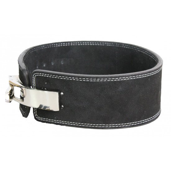 Power Lifting Fitness Riem lever zwart suede leer - Maat: S Power Lifting Fitness Riem lever zwart suede leer - Maat: S