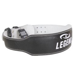 Fitness Riem zwart Leder Legend - Maat: S
