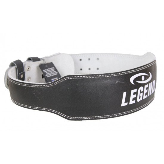 Fitness Riem zwart Leder Legend - Maat: S Fitness Riem zwart Leder Legend - Maat: S
