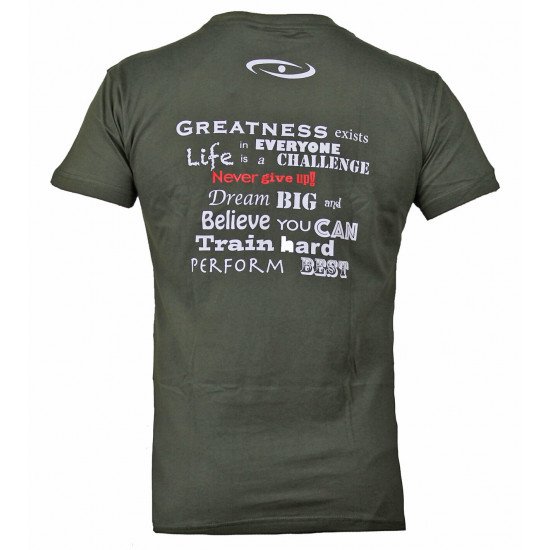 t-shirt army green Legend inspiration quote - Maat: L
