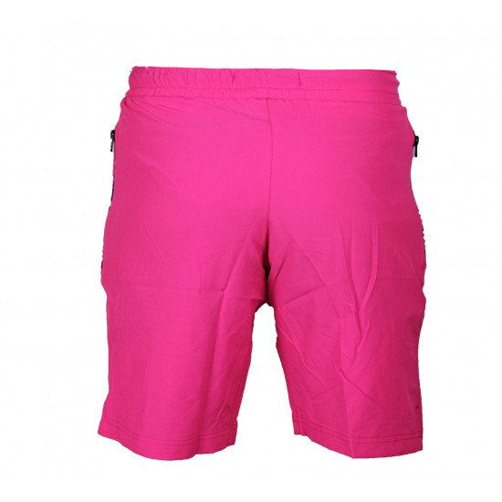 Korte broek/short Legend met rits vakken neon roze - Maat: 2XS