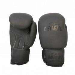 Leren Bokshandschoenen LegendPadding Mat Zwart - Maat: 10oz