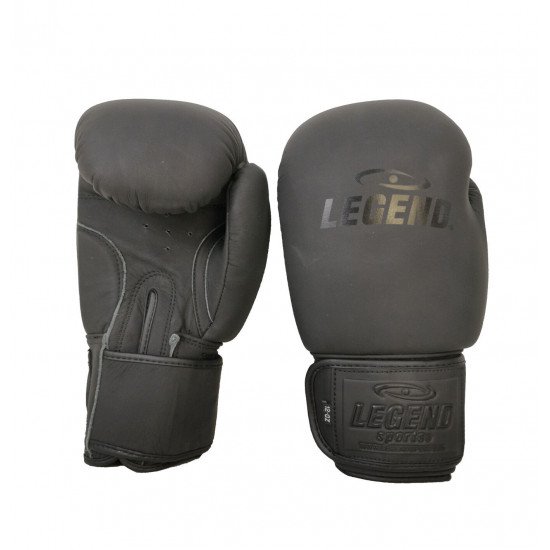 Leren Bokshandschoenen LegendPadding Mat Zwart - Maat: 8oz Leren Bokshandschoenen LegendPadding Mat Zwart - Maat: 8oz