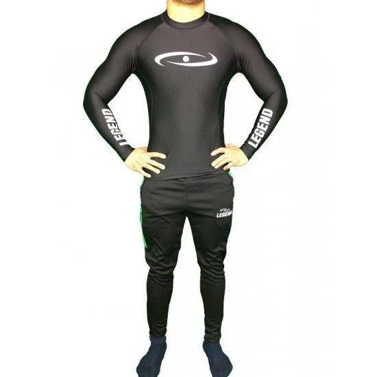 Sportshirt Legend DryFit zwart lange mouwen Sublimation - Maat: M