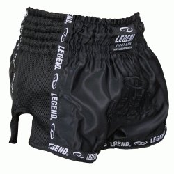 Kickboks broekje Zwart Mesh Legend Trendy  - Maat: L