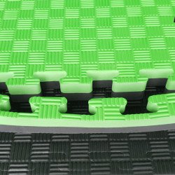 Legend Puzzelmat sport 4CM Groen/Zwart - Default