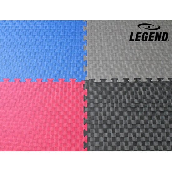 Legend Puzzelmat sport 2CM Zwart/Grijs - Default