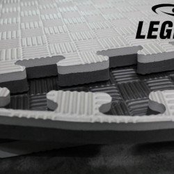 Legend Puzzelmat sport 2CM Zwart/Grijs - Default