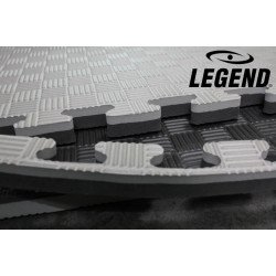 Legend Puzzelmat sport 2CM Zwart/Grijs - Default