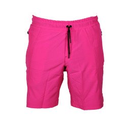 Korte broek/short Legend met rits vakken neon roze - Maat: 2XS