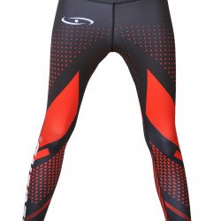 Sportlegging dames Legend Zwart/rood - Maat: L