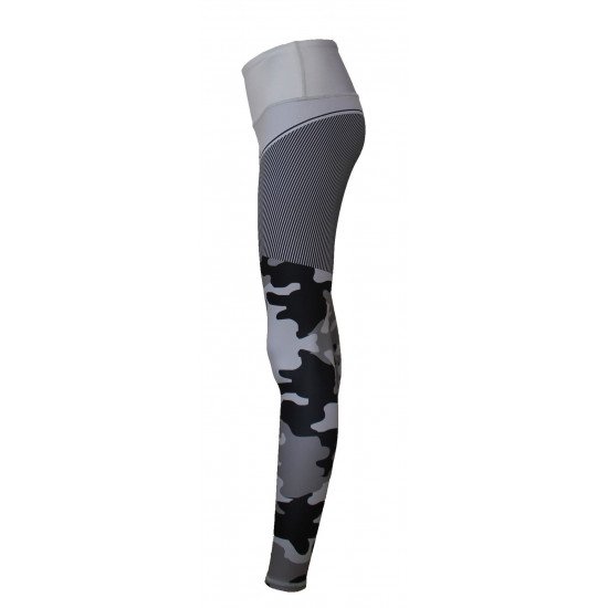 Sportlegging dames Legend Camo Grijs - Maat: XXXS