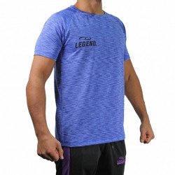 Sportshirt Legend DryFit Blauw melange - Maat: XXXS