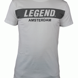 t-shirt wit Legend Amsterdam  - Maat: XXXL