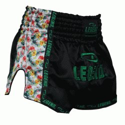 Kickboks broekje dames flower power Legend Trendy  - Maat: M