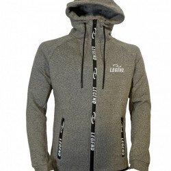 Vest trendy Legend design Fleece grijs - Maat: XS