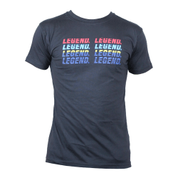 t-shirt zwart Legend regenboog - Maat: XXL