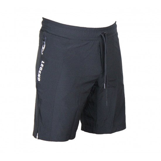 Korte broek/short Legend met rits vakken Zwart - Maat: 4XS