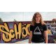 t-shirt zwart Legend triangle - Maat: XS