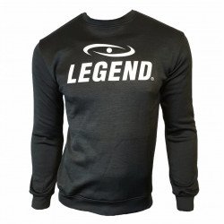 Trui/sweater dames/heren SlimFit Design Legend  Zwart - Maat: XL