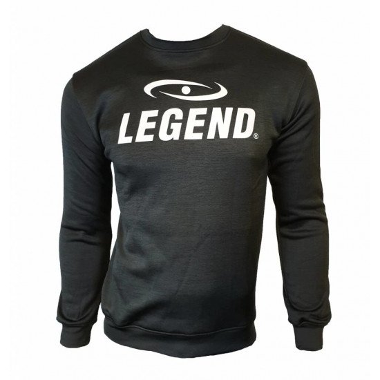 Trui/sweater dames/heren SlimFit Design Legend  Zwart - Maat: M