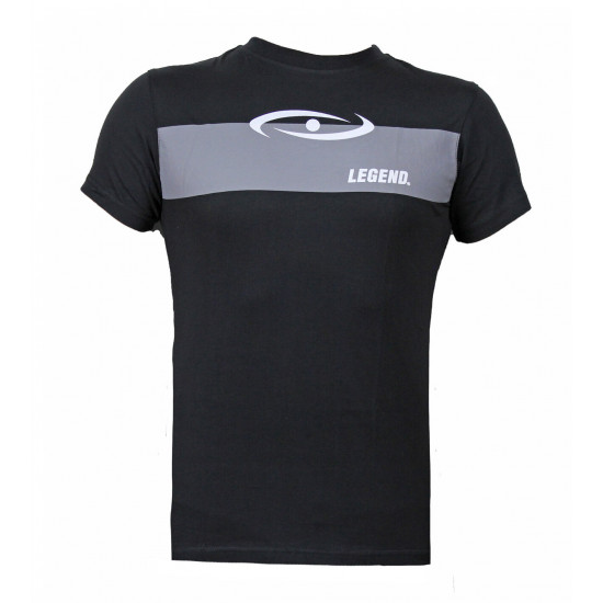 t-shirt zwart Legend grijs vlak - Maat: XS