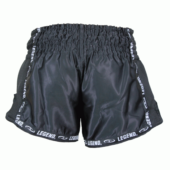 Kickboks broekje Zwart Mesh Legend Trendy - Maat: XXL Kickboks broekje Zwart Mesh Legend Trendy - Maat: XXL